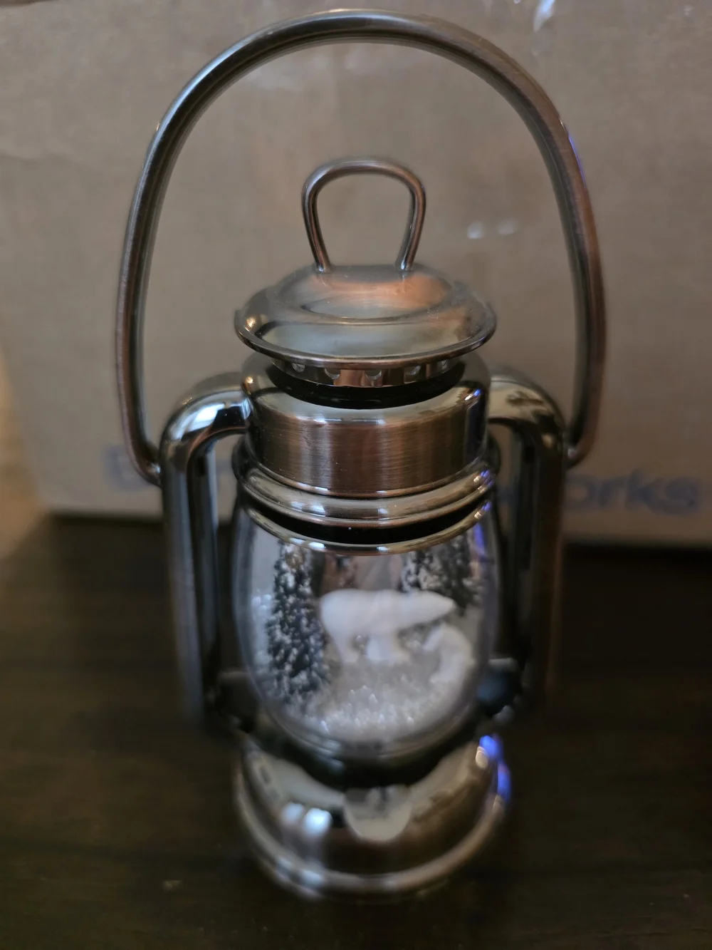 Bath & Body Works Silver Lantern Polar Bear Snow Globe Fragrance Oil Plug In New